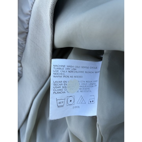 VTG Members Only Iconic Bomber Jacket Tan Khaki Mens M Full Zip Pockets Retro - Picture 5 of 8